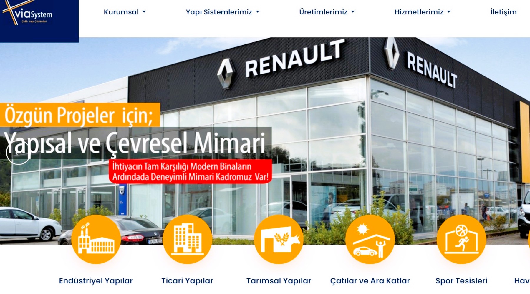 Via Çelik Kurumsal Web Sitesi